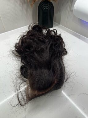 LUVME Glueless Lace Wig 100% Human Hair Natural Black - Versatile Styling